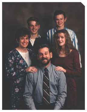 Clockwise from Craig-Marilyn, Chad, Michael, 
   Misti  Taken in 1993